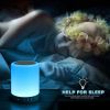 Wireless Night Light Bluetooth Speaker Color-Changing Touch-Control